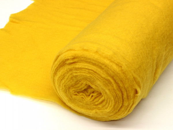 Sonderposten 9,55€/m Länge: 230cm Rest -20% Nadelfilzvlies sonnengelb Breite: 140cm NV230A