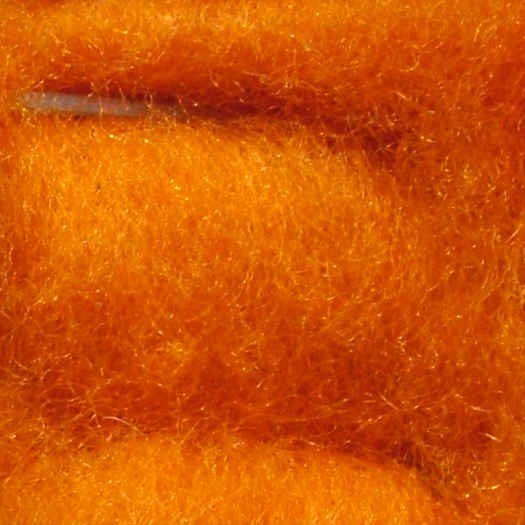 Merinowolle (bunt) - orange extra fein im Vlies