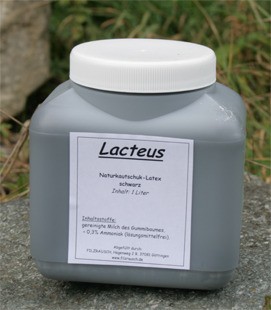 Naturkautschuk Latex - schwarz flüssig 1 Liter