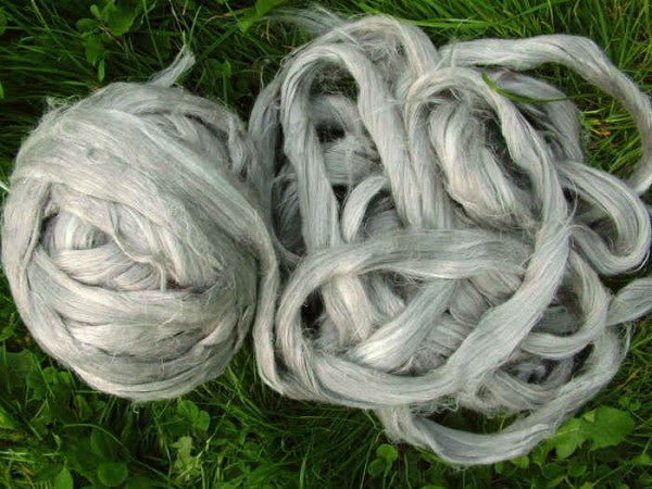 Leinen (bunt) - silber im Band