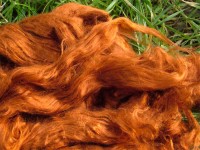 buntgefärbte Maulbeerseide - kupfer extra fein im Band buntgefärbte Maulbeerseide - kupfer extra fein im Band