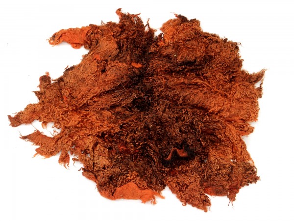 Sonderposten Toupetlocken - orange mittelfein 1kg - gefärbt