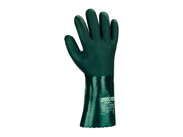 wieder lieferbar - Savety Handschuhe PVC grün Gr.10/XL, extra stark, ca. 40cm lang