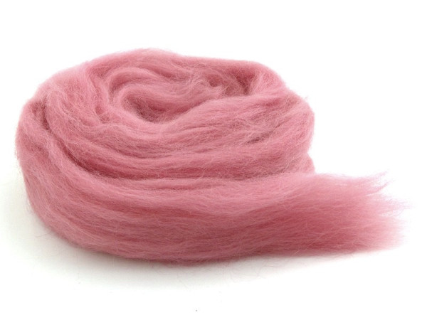 Bergschafwolle (bunt) - zuckergussrosa mittelfein im Band