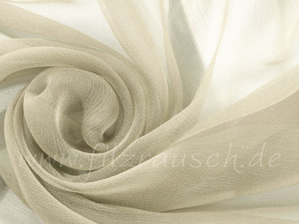 Sonderposten 9,45€/m Länge: 50cm Rest Chiffon 3,5 lichtgrau breite 110cm -20% CH001X