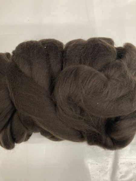 Sonderposten 21,50 €/kg 250 g europ. Merinowolle im Band 27 mic dunkelbraun -20% EMWDB04